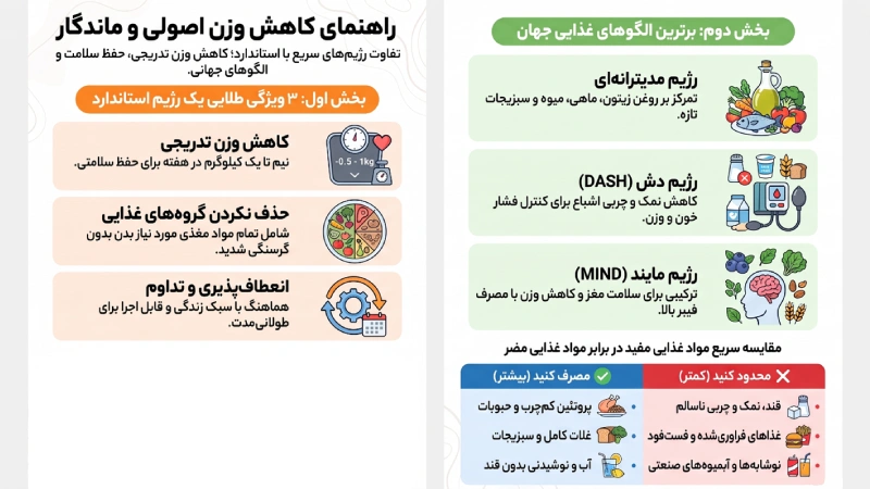 بهترین رژیم لاغری کدام است؟ معرفی رژیمهایی که نتیجه میدهند 2 بهترین رژیم لاغری چیست؟ رژیمهای موثر برای کاهش وزن اصولی